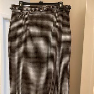 NWT Unique Vintage black & white pencil skirt